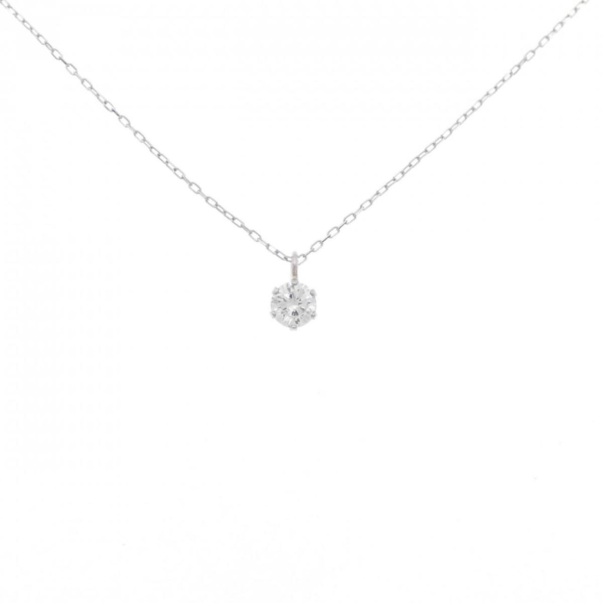 【KOMEHYO】 【新品】PT900/PT850 ソリティア ダイヤモンド ネックレス 0.12CT【新品】 【コメ兵】