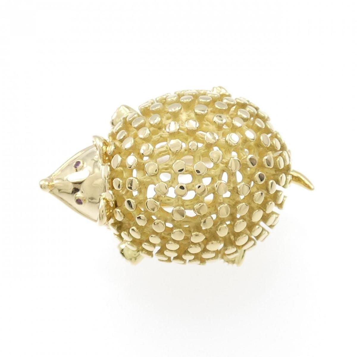 ティファニー　アマポーラ　フラワー　ブローチ Elsa Peretti® Amapola brooch in sterling silver with red