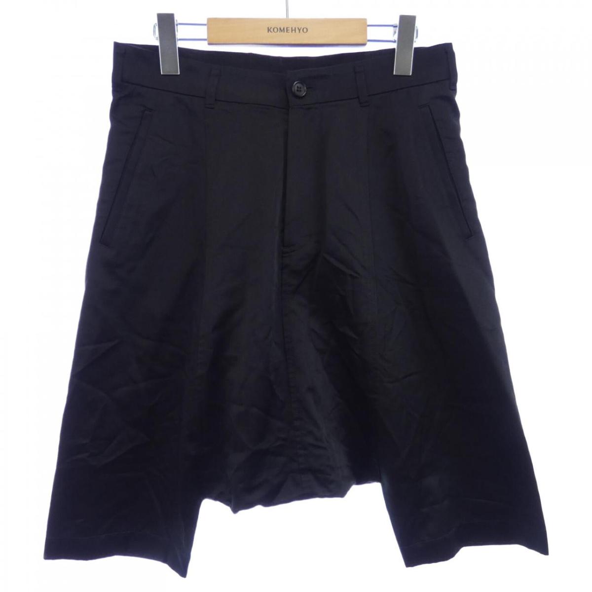 試着のみ2024ssコムデギャルソンオムドゥ　ポリエステル縮絨パンツ黒シーム COMME des GARCONS HOMME DEUX（コムデギャルソンオムドゥ
