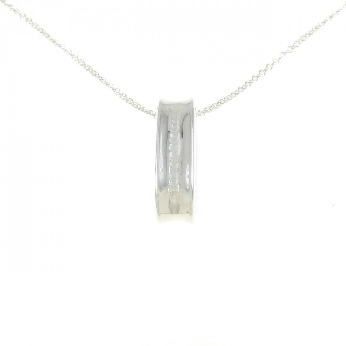 本日最終【極美品】ティファニー　ナローオーバルループネックレス　ポーチ付属 Tiffany & Co. - 【5jgb0439】ティファニー ネックレス