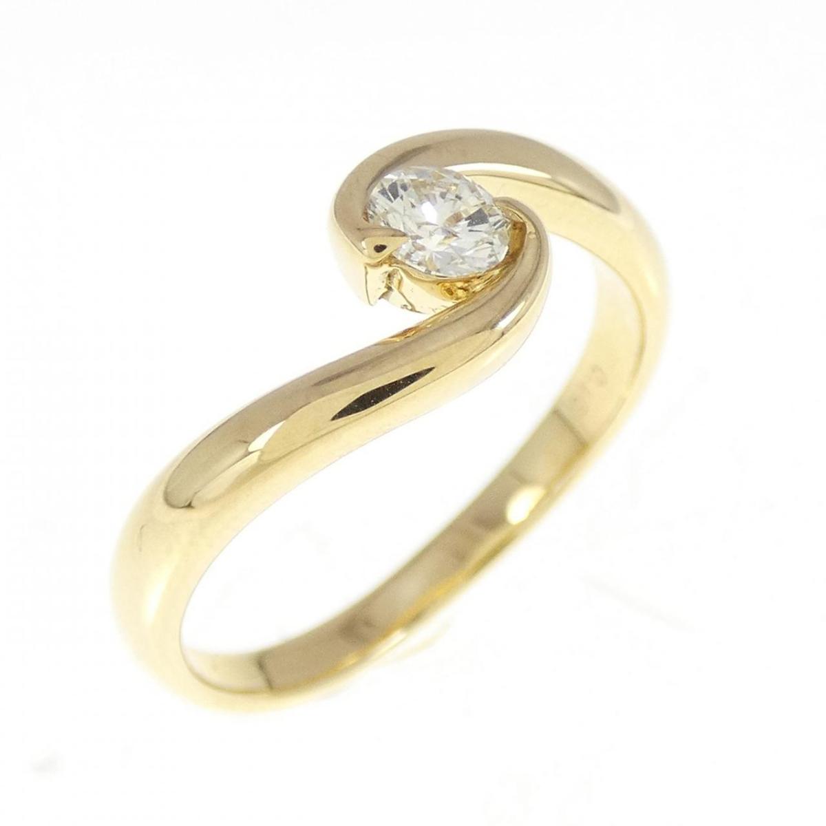 【KOMEHYO】 K18YG ダイヤモンド リング 0.16CT【中古】 【コメ兵】