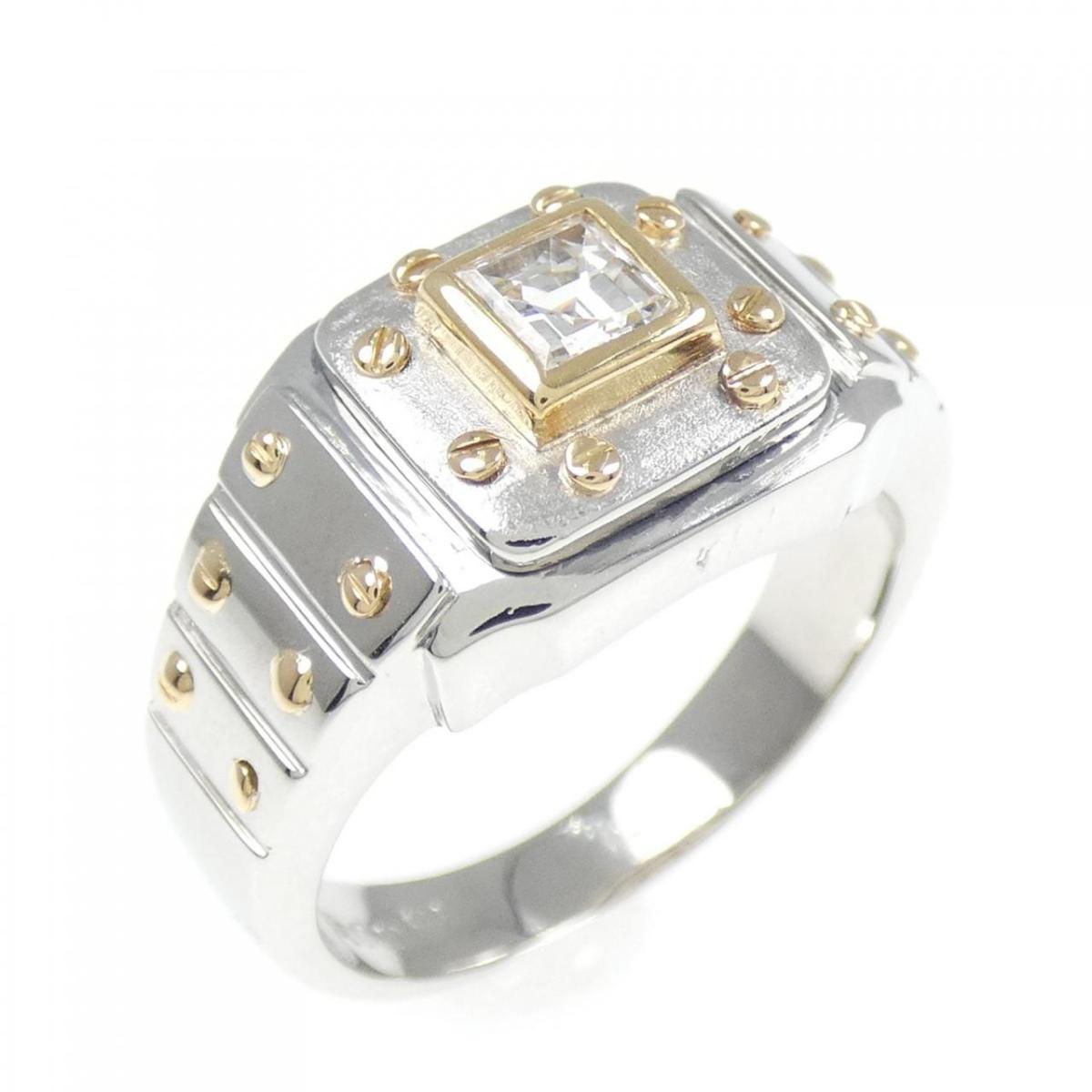 【KOMEHYO】 PT900/K18YG ダイヤモンド リング 0.40CT【中古】 【コメ兵】