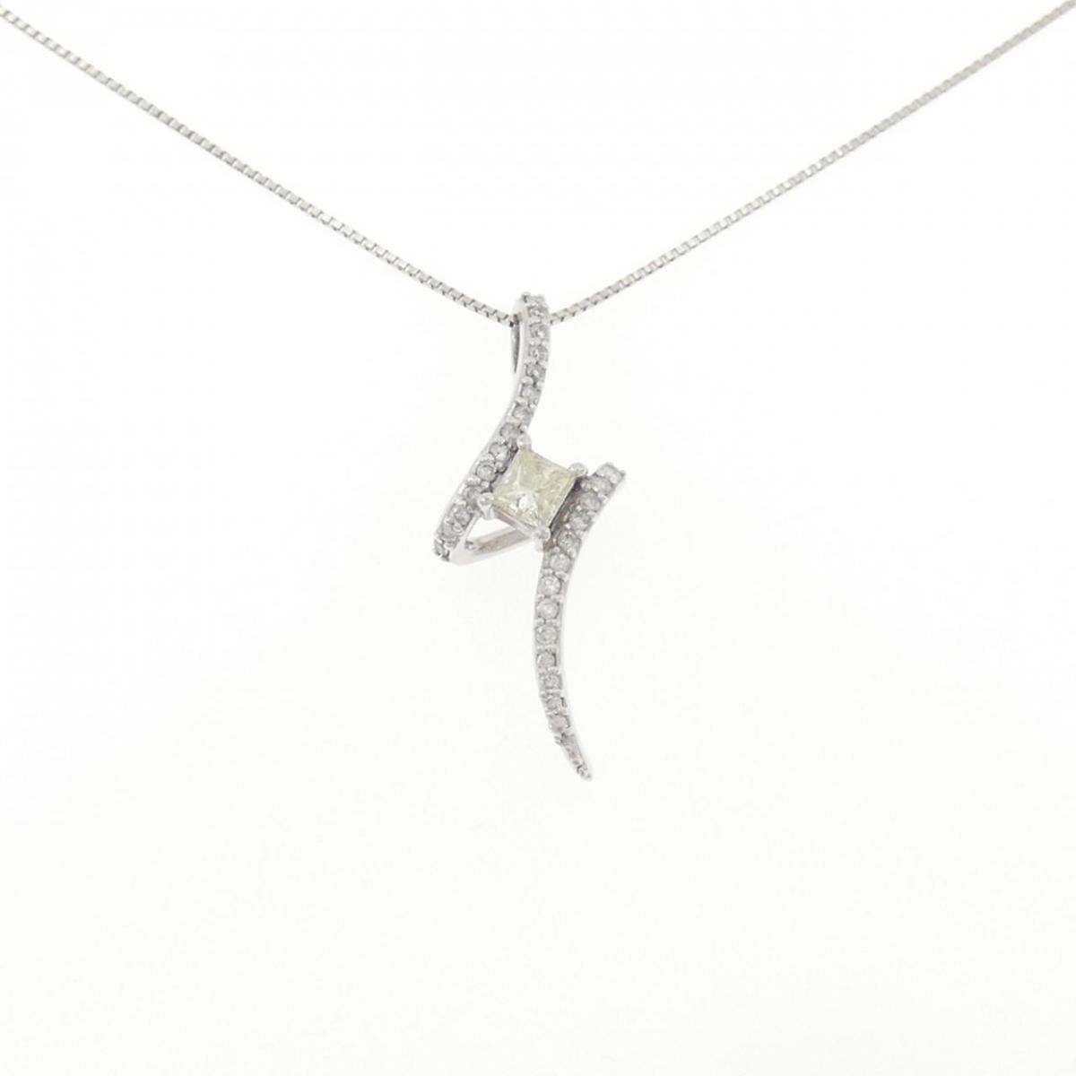 【KOMEHYO】 PT900/PT850 ダイヤモンド ネックレス 0.301CT【中古】 【コメ兵】