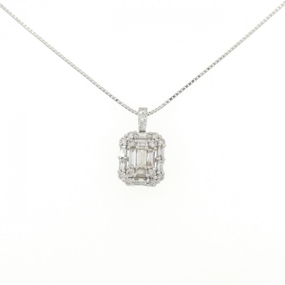 【KOMEHYO】 PT900/PT850 ダイヤモンド ネックレス 0.54CT【中古】 【コメ兵】