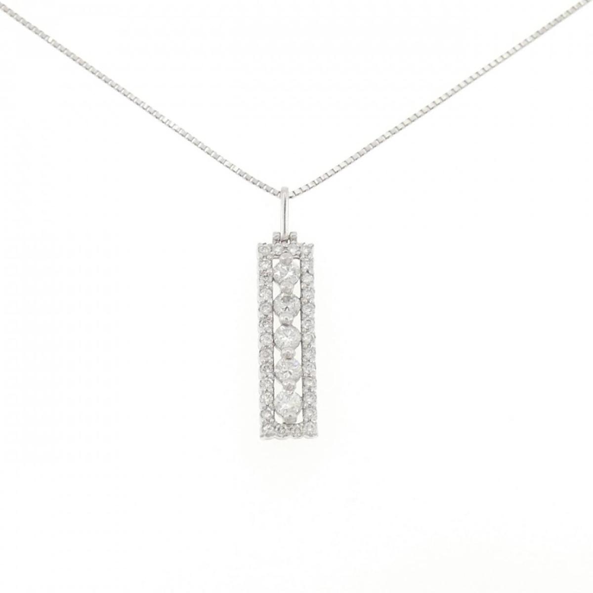 【KOMEHYO】 PT900/PT850 ダイヤモンド ネックレス 0.52CT【中古】 【コメ兵】