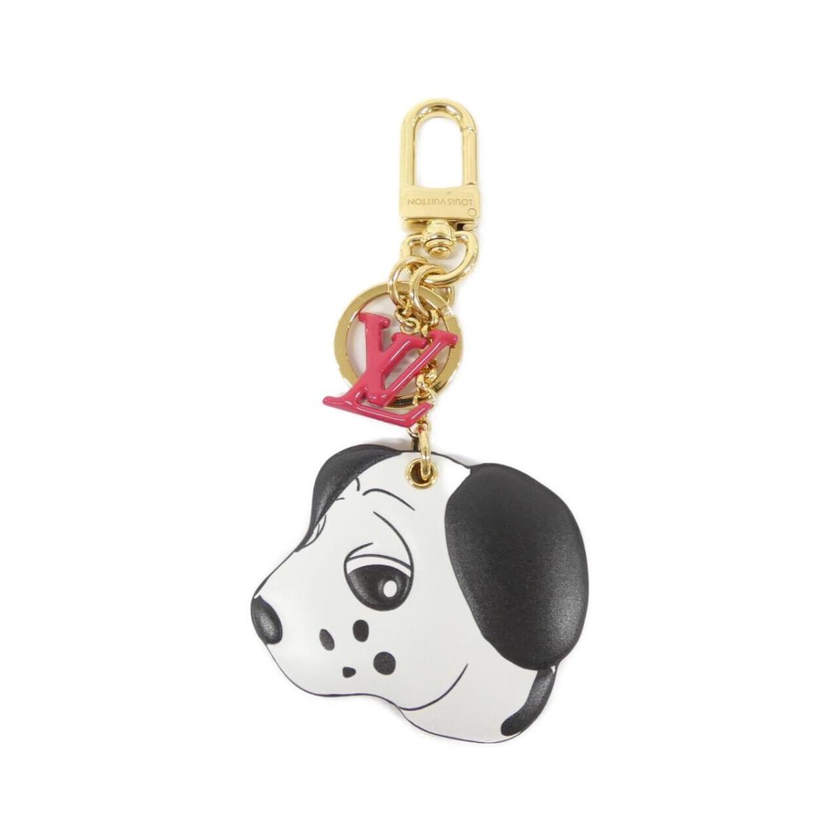 ルイヴィトン　ポルトクレ・アニマル　犬　キーリング LOUIS VUITTON 送料無料 ルイヴィトン モノグラム ポルトクレ