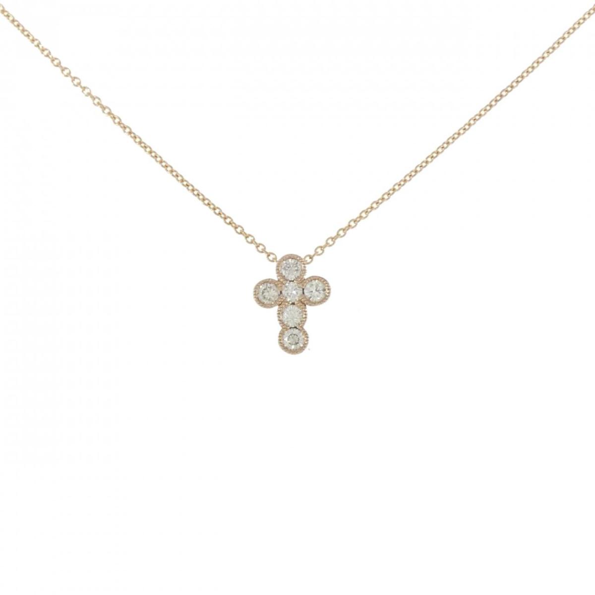 【KOMEHYO】 K18PG クロス ダイヤモンド ネックレス 0.20CT【中古】 【コメ兵】｜KOMEHYO ONLINESTORE 店