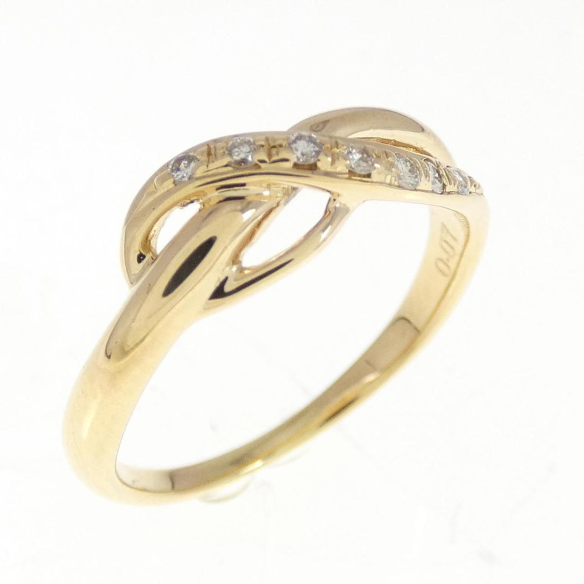 【KOMEHYO】 K18YG ダイヤモンド リング 0.07CT【中古】 【コメ兵】