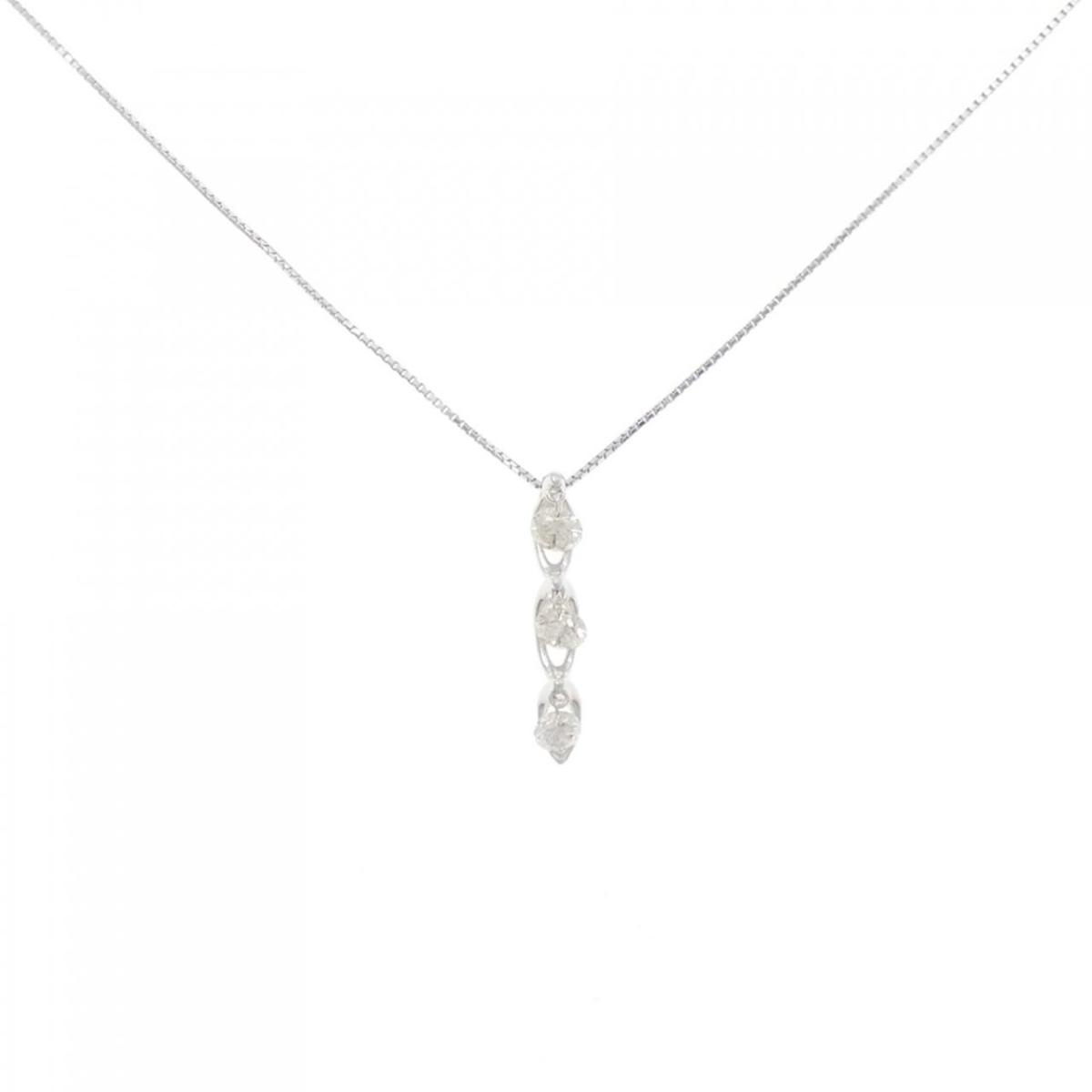 【KOMEHYO】 K18WG スリーストーン ダイヤモンド ネックレス 0.50CT【中古】 【コメ兵】|KOMEHYO ONLINESTORE 店
