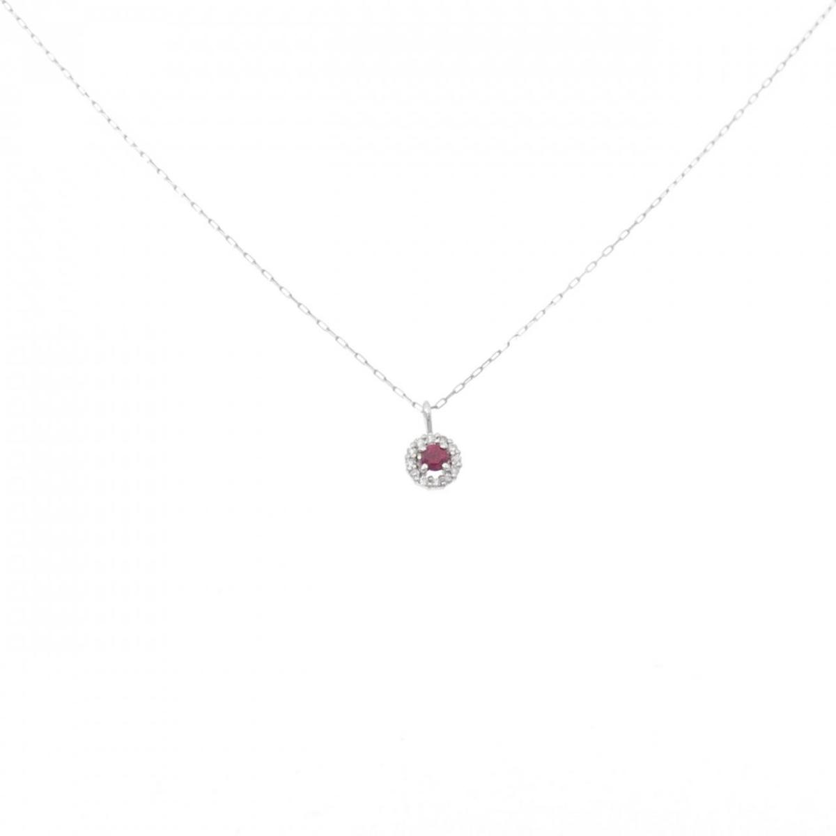 【新品】PT900 ルビー ネックレス 0.04CT【新品】｜KOMEHYO ONLINESTORE 店