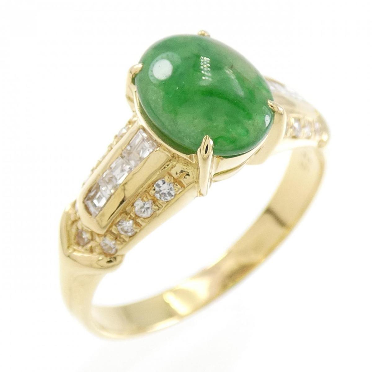 【KOMEHYO】 K18YG ヒスイ リング 1.15CT【中古】 【コメ兵】