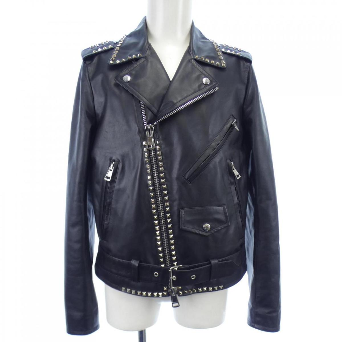 ●ヴァレンティノガラヴァーニ ジャケット ブルゾン レザージャケット 90sヴィンテージ ヴァレンティノ VALENTINO UOMO 本革 短丈