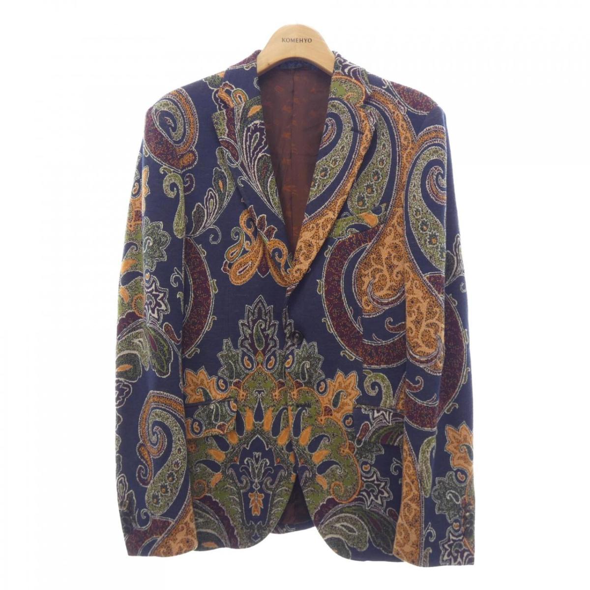 ETRO エトロ ニットジャケット　マルチカラー　サイズ40 イタリア製 楽天市場】エトロ ETRO ニットジャケット スタンドカラー