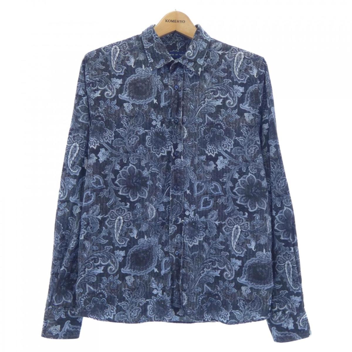 美品 エトロ ETRO ペイズリー シャツ 総柄 コットン イタリア製 40 美品✨ ETRO ペイズリー コットン 長袖シャツ 総柄 上品