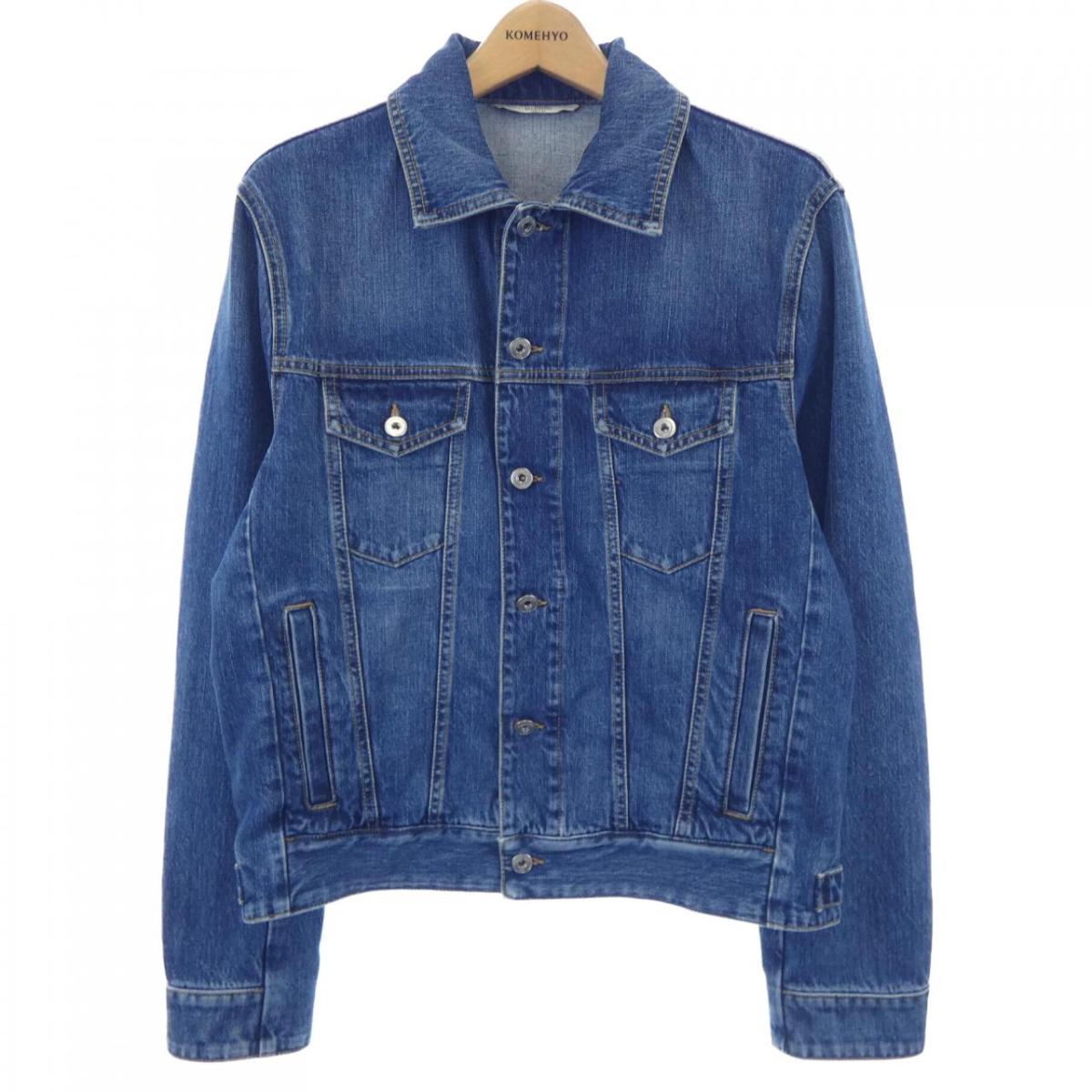【極美品】VALENTINO デニムジャケット ブルー 34 M ロゴ 極美品】VALENTINO デニムジャケット ブルー 34 M ロゴ