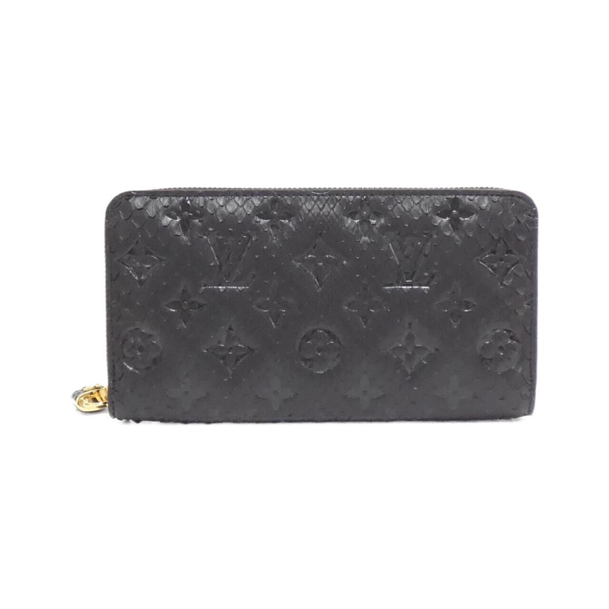 ルイヴィトン 財布 リザード ジッピーウォレット ブラックN82154 LOUIS VUITTON ルイヴィトン 財布 モノグラム リザード ジッピー