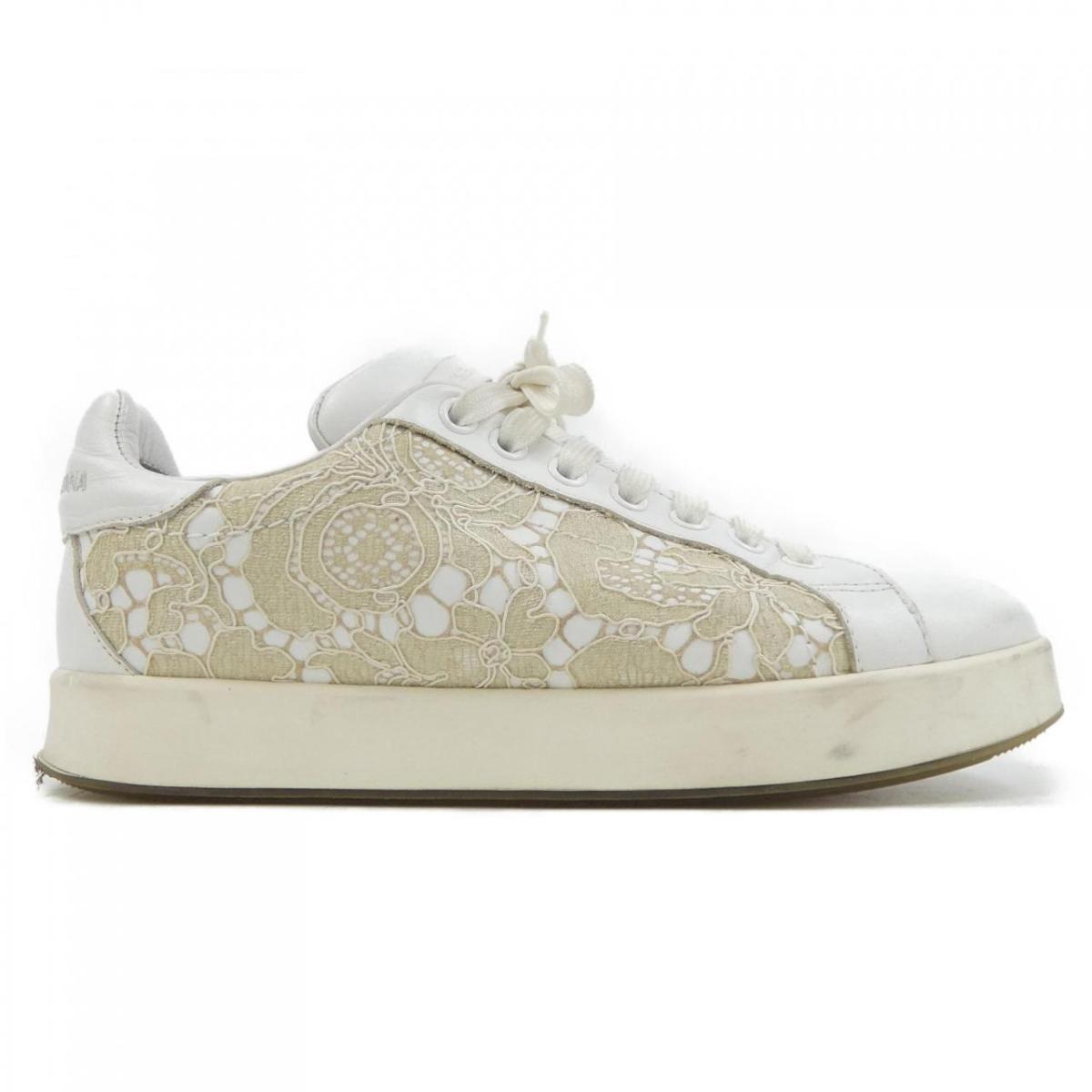【Dolce＆Gabbana】 ポルトフィーノ ハイトップスニーカー 白 DOLCE & GABBANA PORTOFINO パッチ付 ホワイト 36 - メルカリ