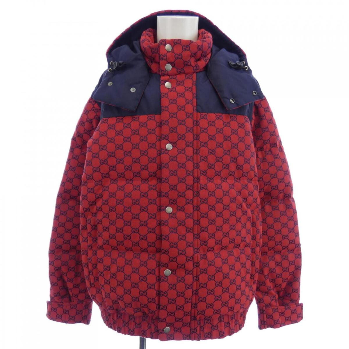 【値下げ】GUCCI ダウンジャケット 赤・ネイビー・花柄 中古・古着通販】GUCCI×THE NORTH FACE (グッチ×ザノース
