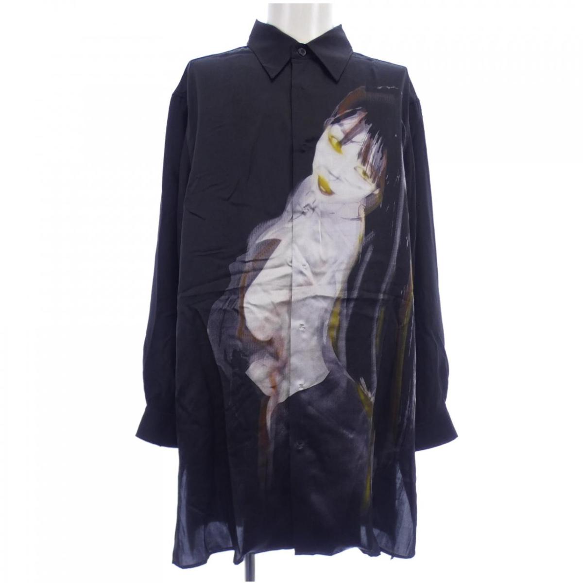 【FROM JAPAN様用】ヨウジヤマモト　ブロードシャツ P・100/2 BROAD U-SPARE COLLAR B(S White): power of the WHITE