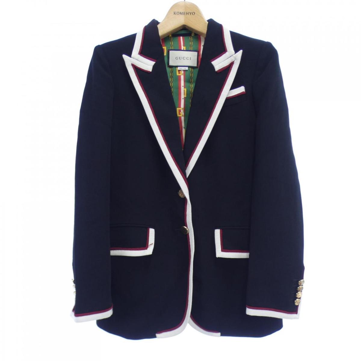 楽天市場】【送料無料】GUCCI グッチ ジャケット メンズ 54 ネイビー