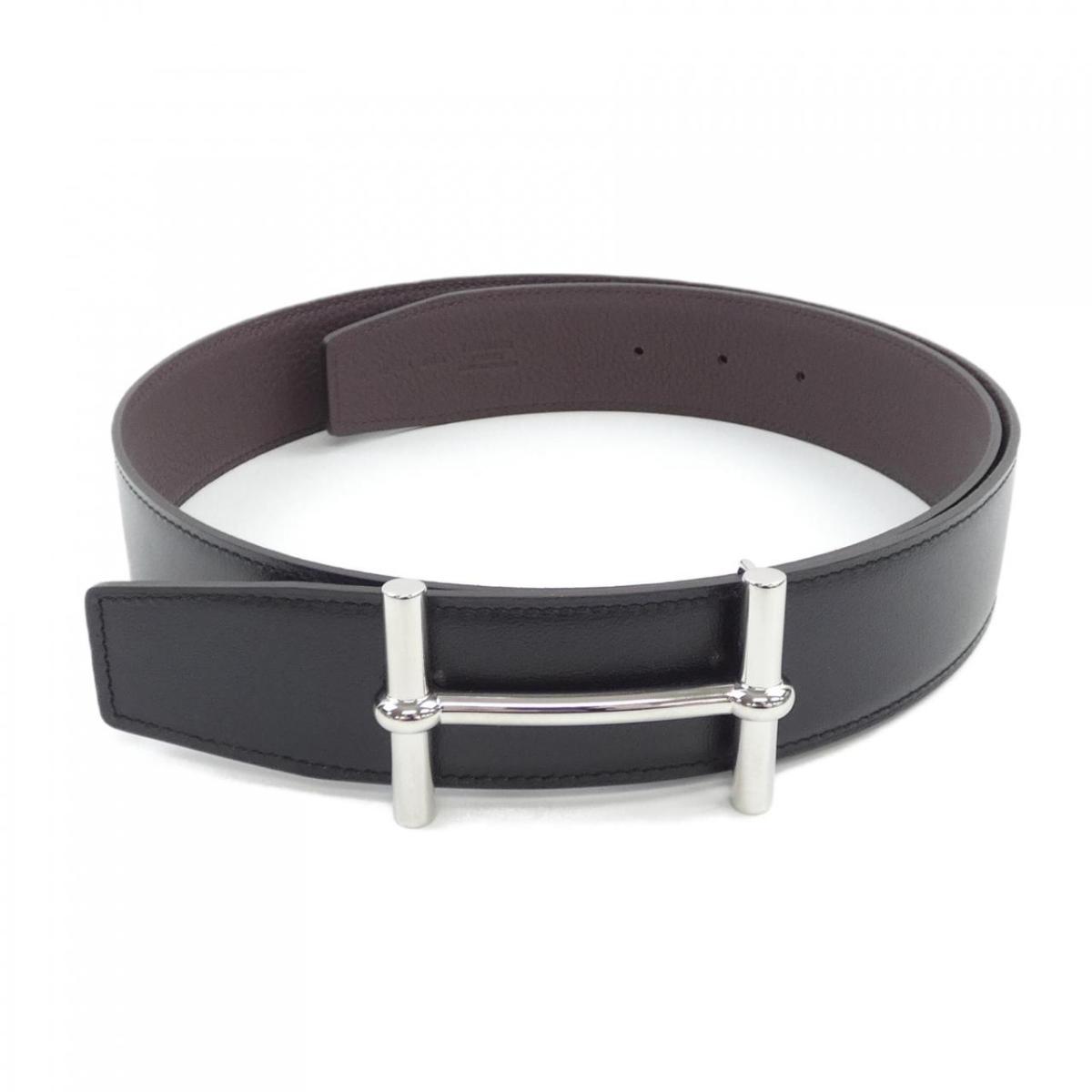 楽天市場】HERMES エルメス アピリバーシブルベルト ブラック ゴールド