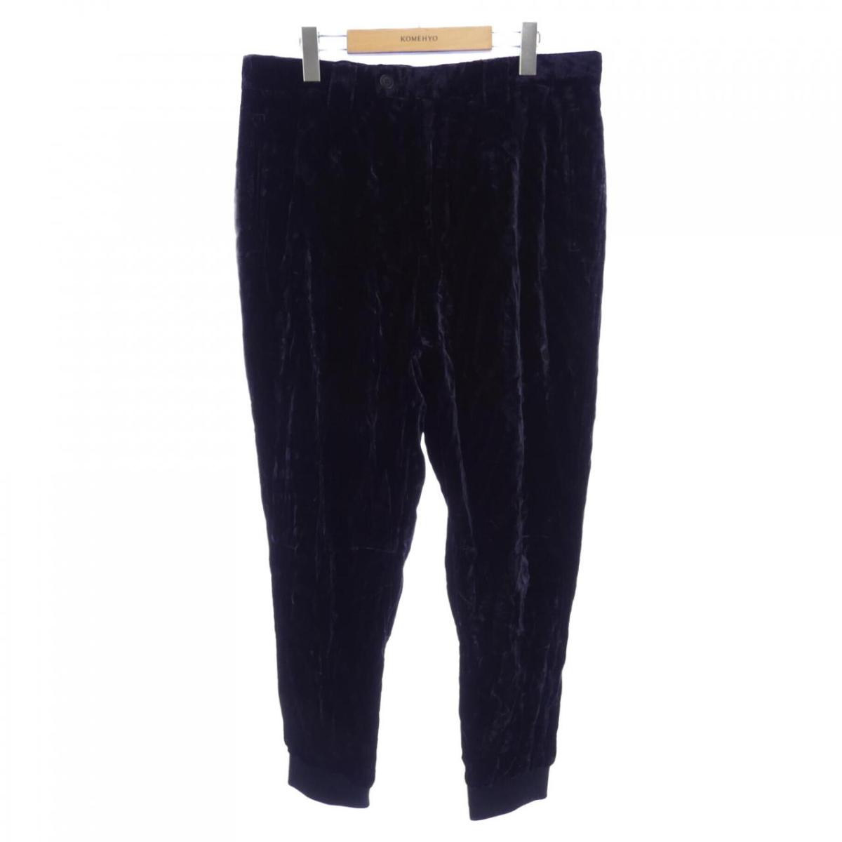 Giorgio armani スラックス GIORGIO ARMANI(ジョルジオアルマーニ) Glen check wide flare