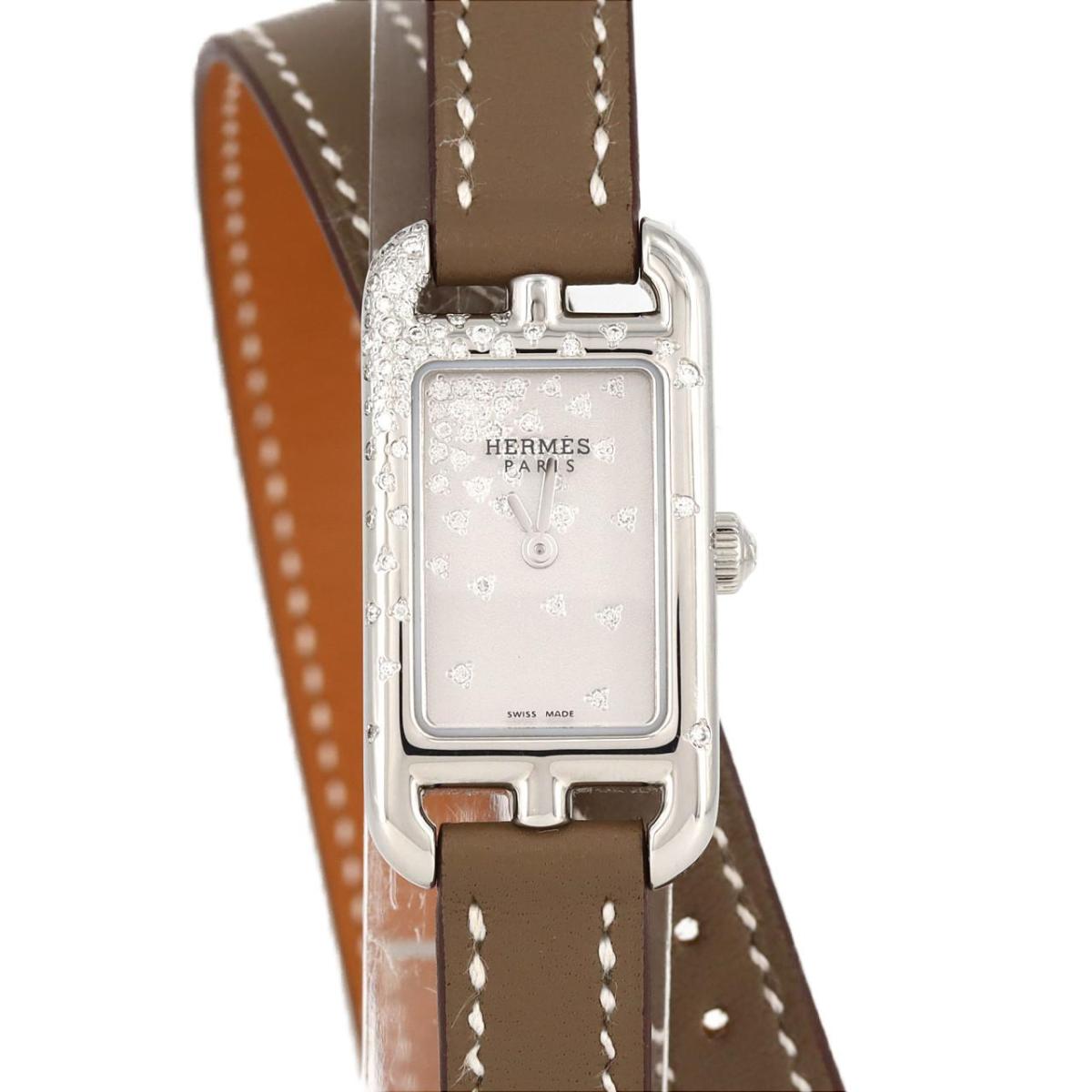 楽天市場】HERMES エルメス/ナンタケットPM/ダイヤ/クロコダイル