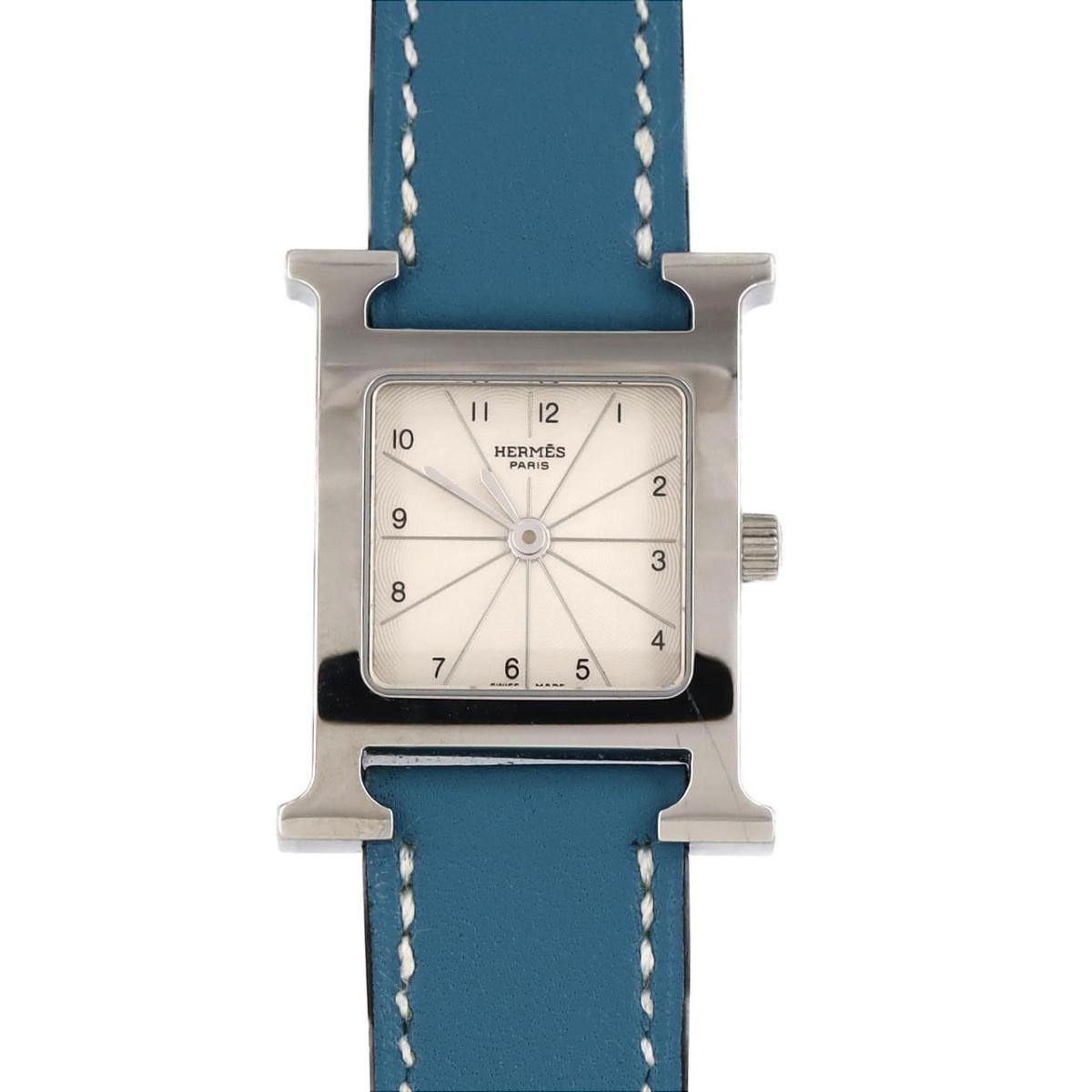 国内発送エルメス ウール H クォーツ ウォッチ 26 ◇希少◇ HERMES(エルメス) 《Hウォッチ》 26 x 26 mm 腕時計 腕時計
