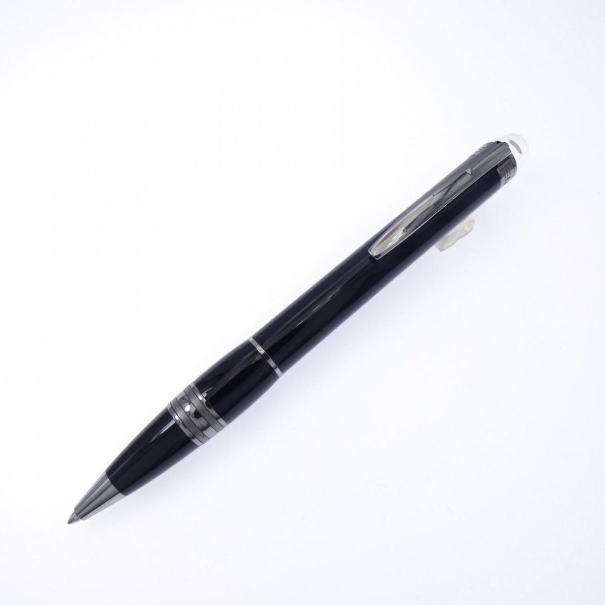 Mont Blancモンブラン　キャップ式ボールペンブラックメタル　スリムタイプ MONTBLANC（筆記具、時計） 良品□MONTBLANC モンブラン スター