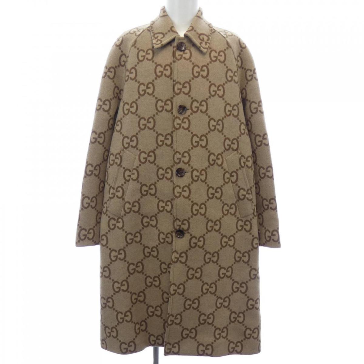 楽天市場】【送料無料】GUCCI グッチ コート メンズ 48 グレー ウール