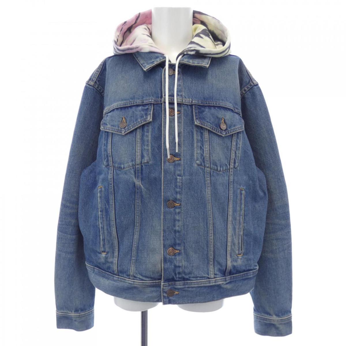 CELINE ダークデニム クロップドジャケット 36 CELINE ダークデニム クロップドジャケット 36