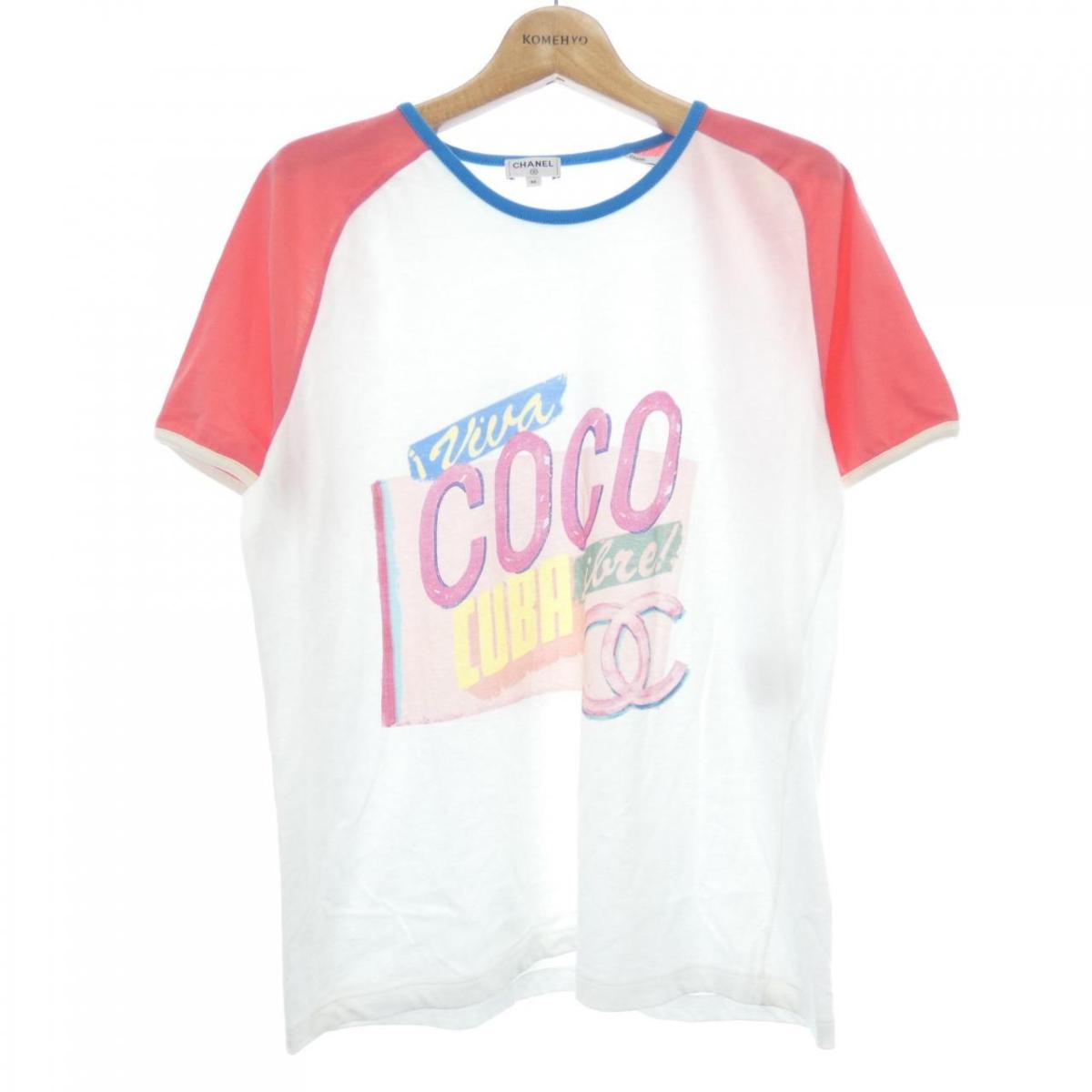 楽天市場】シャネル CHANEL Tシャツ カットソー ロゴ ココ