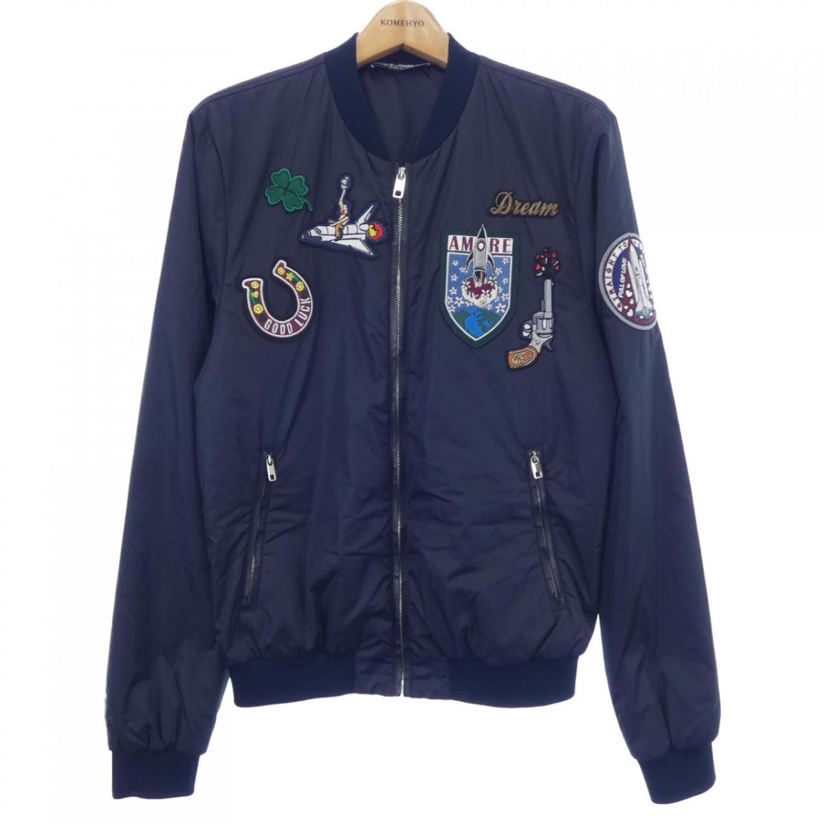 楽天市場】Dolce&Gabbana Black Tape Logo Bomber Jacket G9NA9Z