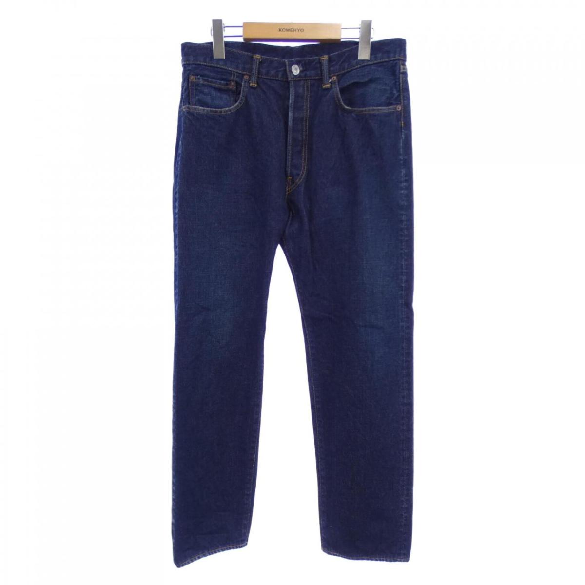 Asapmode デニムパンツ Creased Washed Wide Denim Pants – A$APMODE