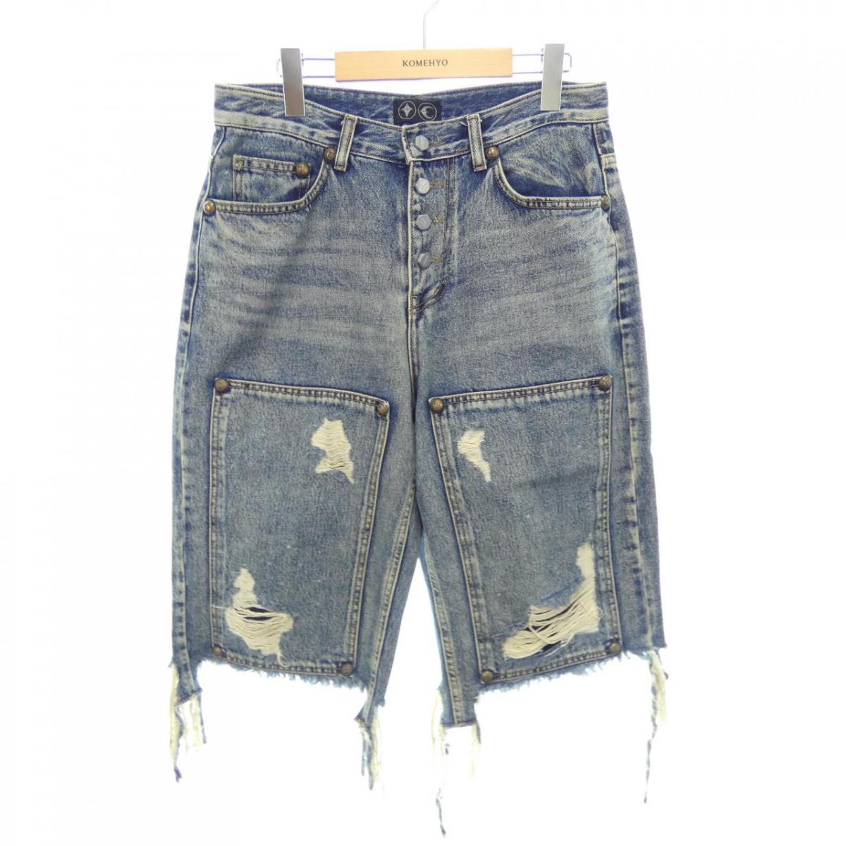 thugclub スタッズパンツ 楽天市場】【中古】THUG CLUBスタッズデニムパンツ ブラック