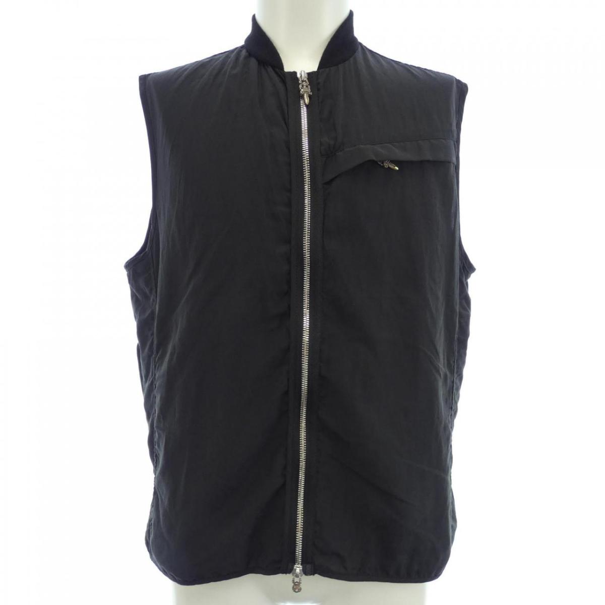 クロムハーツ黒 ニット ジッパーベスト 楽天市場】CHROME HEARTS MENS VEST QUILTED ZIP クロムハーツ
