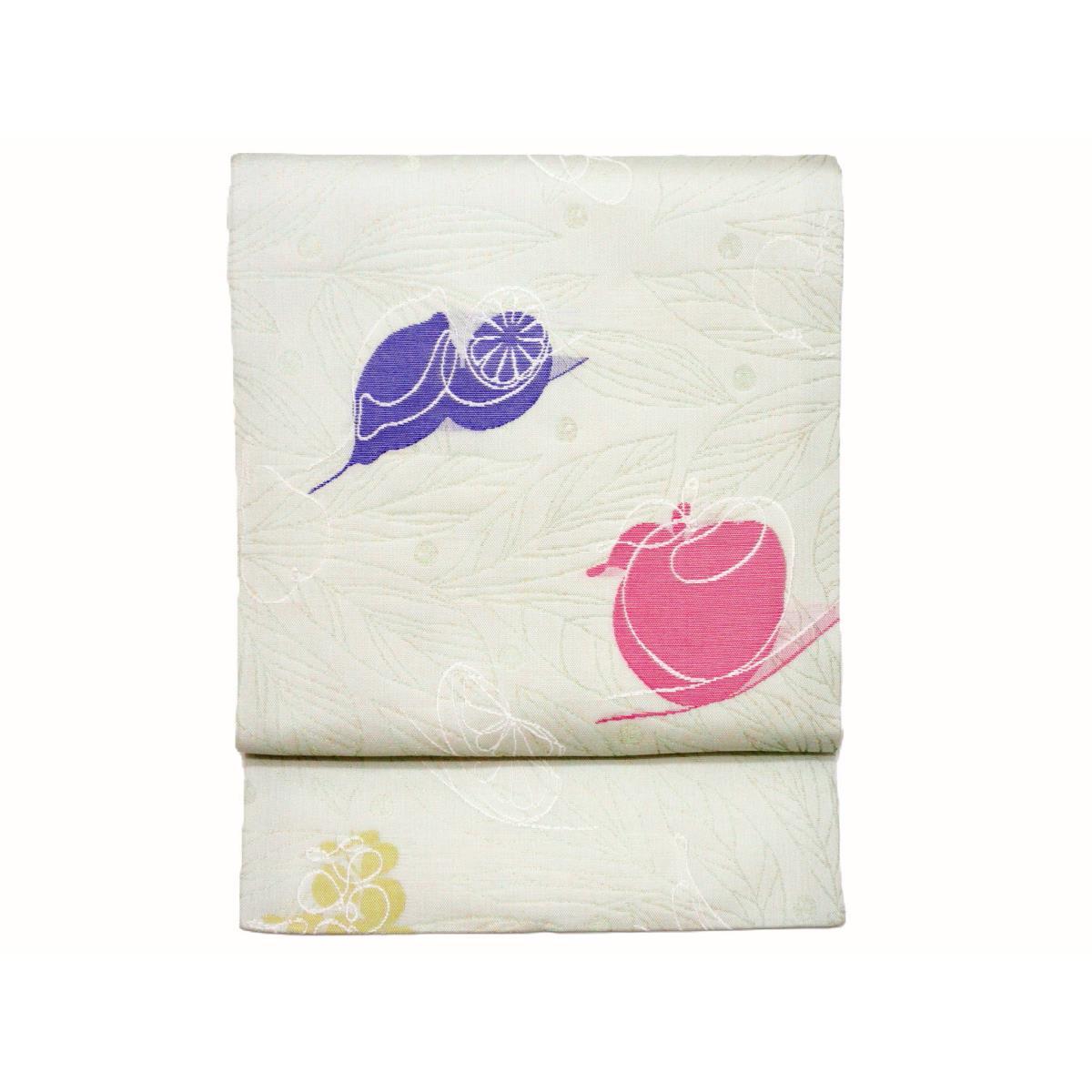 『逸 品』八寸名古屋帯　夏帯・美品 楽天市場】≪◇ポイント3倍◇≫ 名古屋帯 夏 八寸 グレー ぼかし