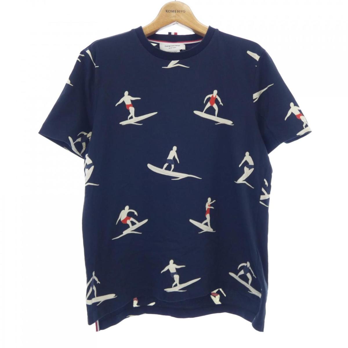 【関税負担なし】 THOM BROWNE 半袖 Tシャツ - ネイビー 楽天市場】thom browne（カラーネイビー）（Tシャツ・カットソー