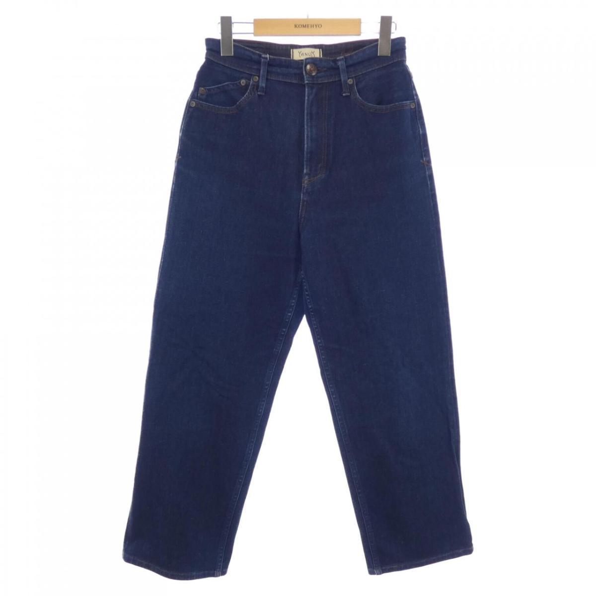 藤原裕別注 RIVETED OVERALLS サスペンダー　ボタン ジーンズ YANUK】ヤヌーク『藤原裕別注 RIVETED OVERALLS サスペンダー
