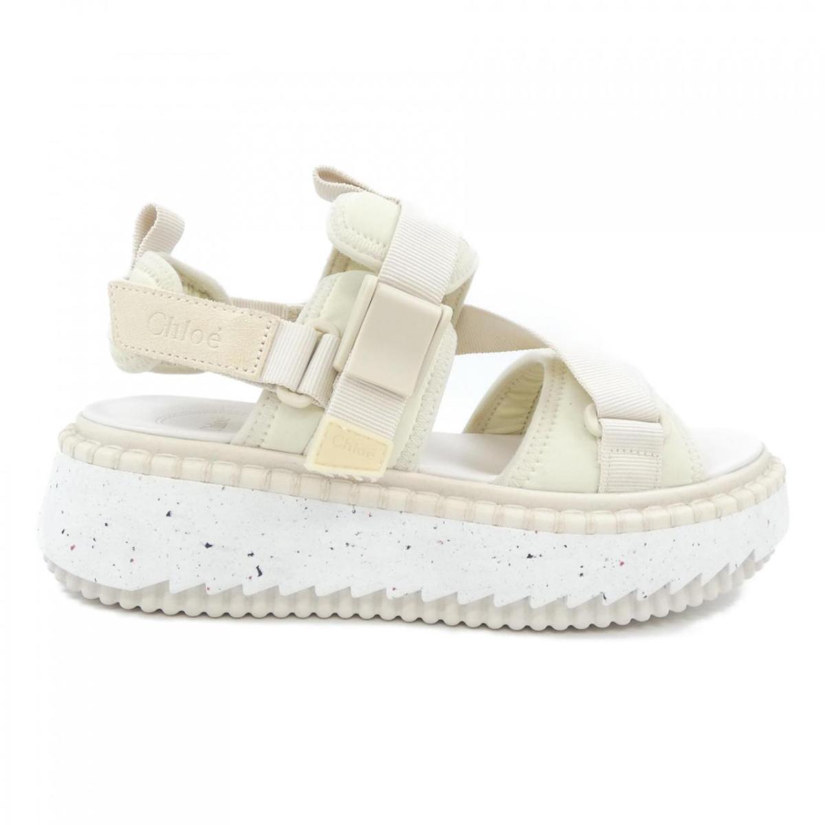 【美品】クロエ Chloe ボア サンダル Chloe クロエ サンダル WOODY ウッディ CHC22U188Z3 レディース