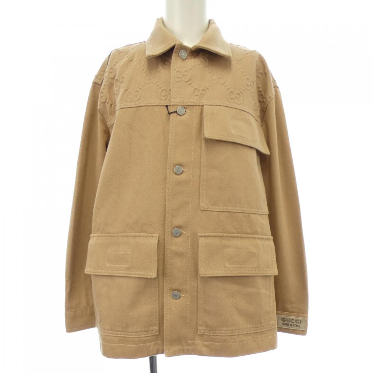 GUCCI ダーク薄手デニムジャケット 40 Dark denim Embroidered denim jacket | GUCCI | NET-A-PORTER