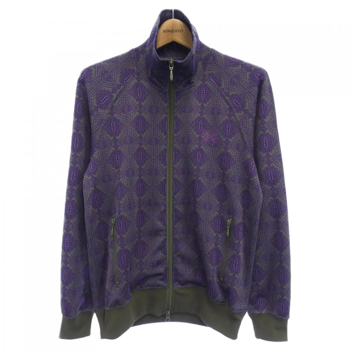 ニードルス　長袖ジャケット 紫青色 パターン SALE 30%OFF】[QV306]NEEDLES(ニードルズ) Track Crew Neck