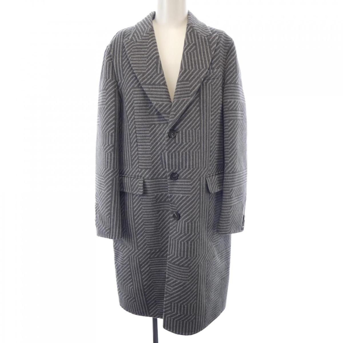 楽天市場】フェンディ FENDI リバーシブル チェスターコート 6Bダブル