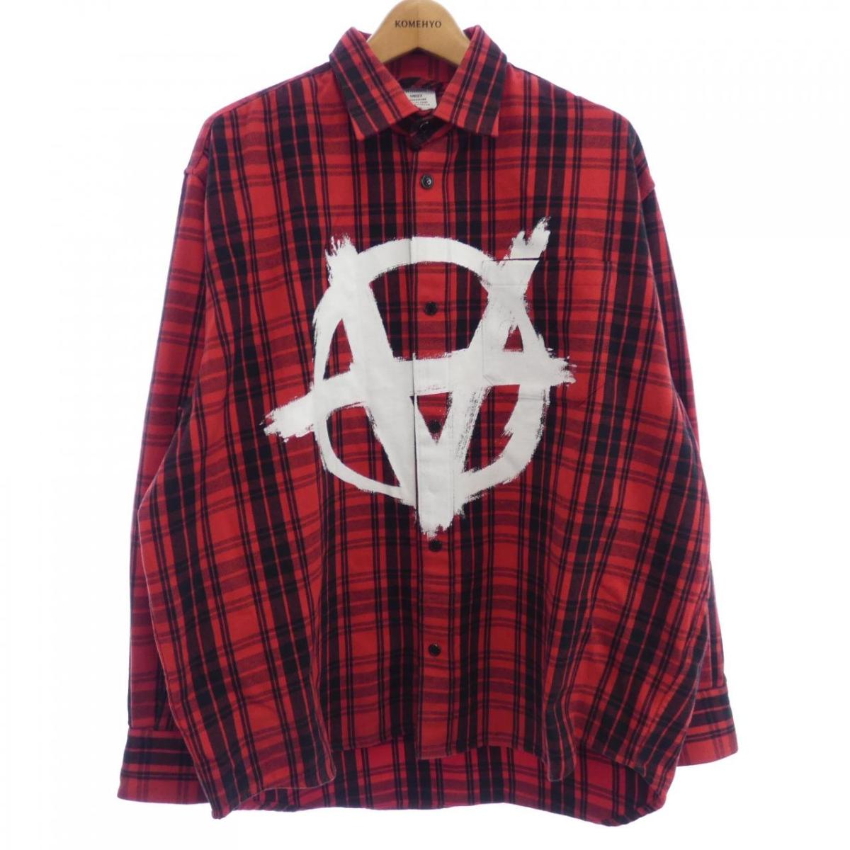 VTMNTS BIG BARCODE FLANNEL バーコードフランネルシャツ 楽天市場】VETEMENTS ヴェトモン シャツ サイズ:L VTMNTS バー