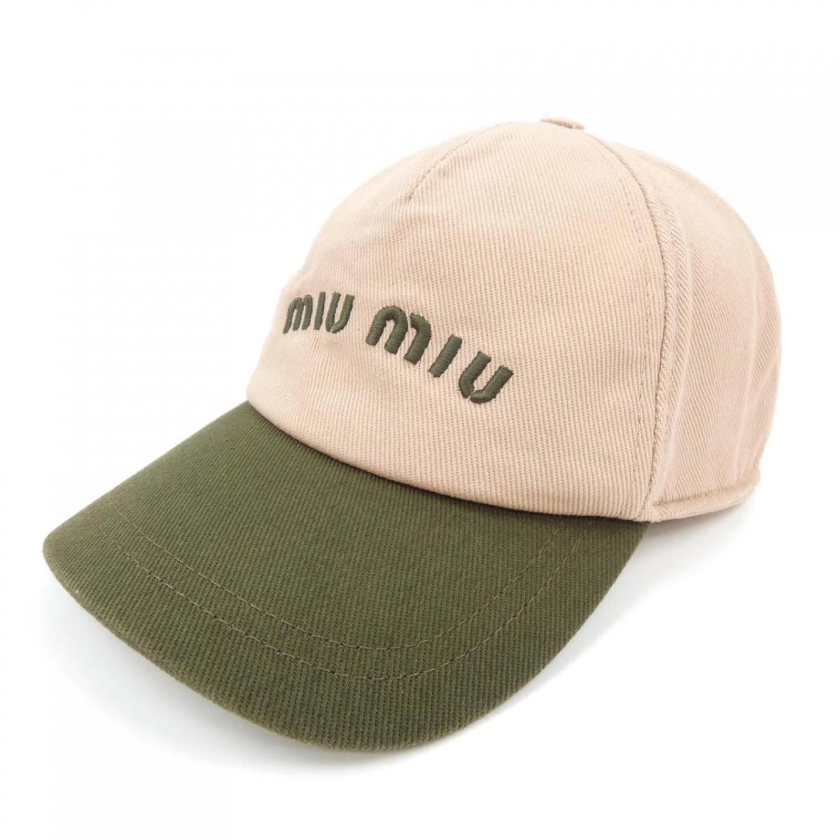 Miu Miu ベージュ ベースボールキャップ サイズM 楽天市場】【中古】miumiu(ミュウミュウ) ドリル ベースボール