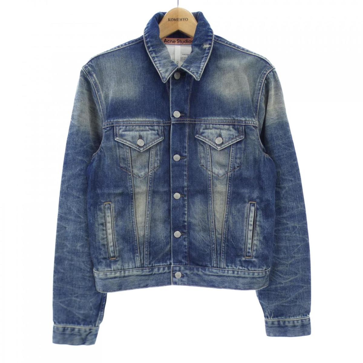 acne studious コーデュロイジャケット 48 Acne Studios 襟ボア コーデュロイ ジャケット Gジャン 黒 48