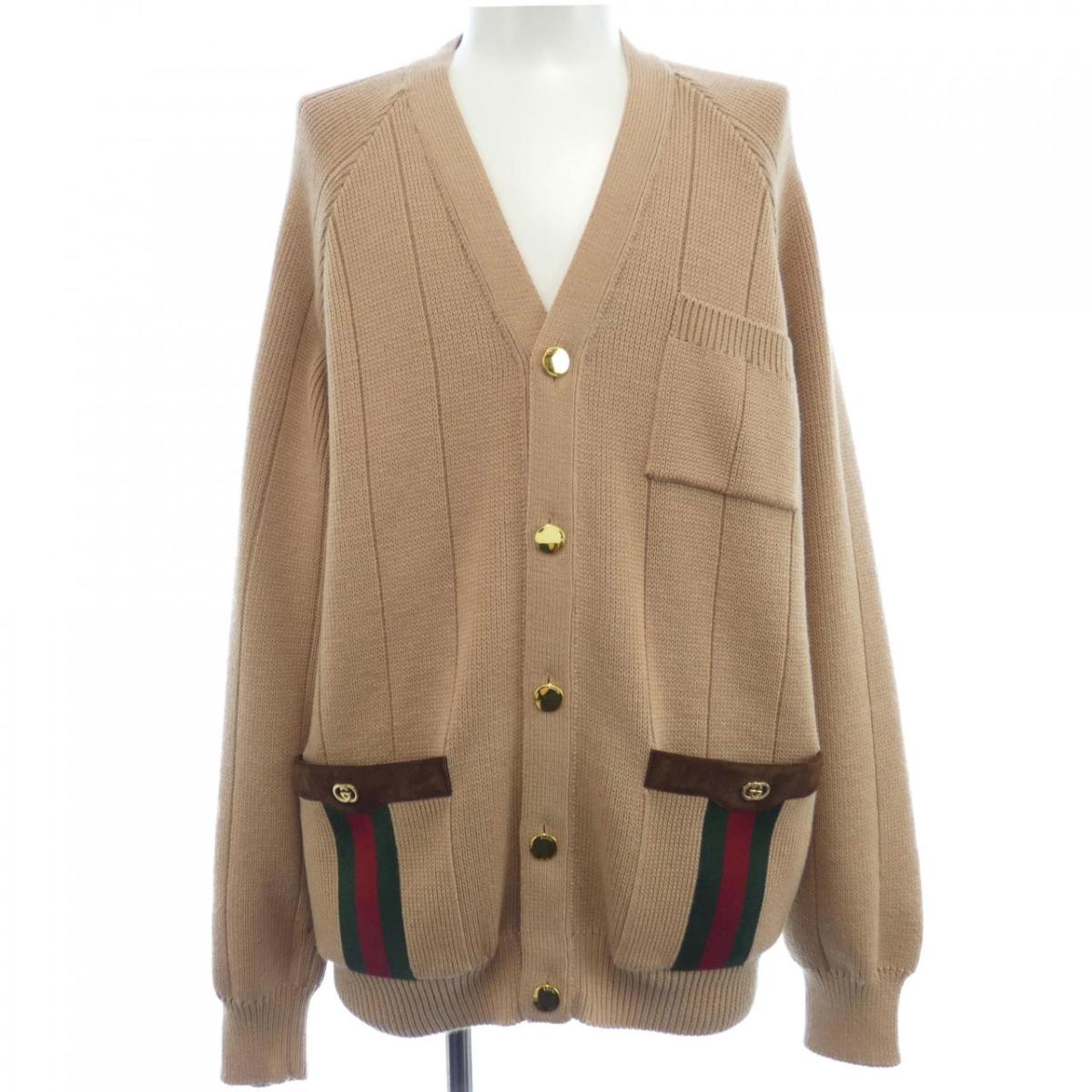 グッチ　カーディガン GUCCI グッチ カーディガン パーフォレーテッドGG コットン