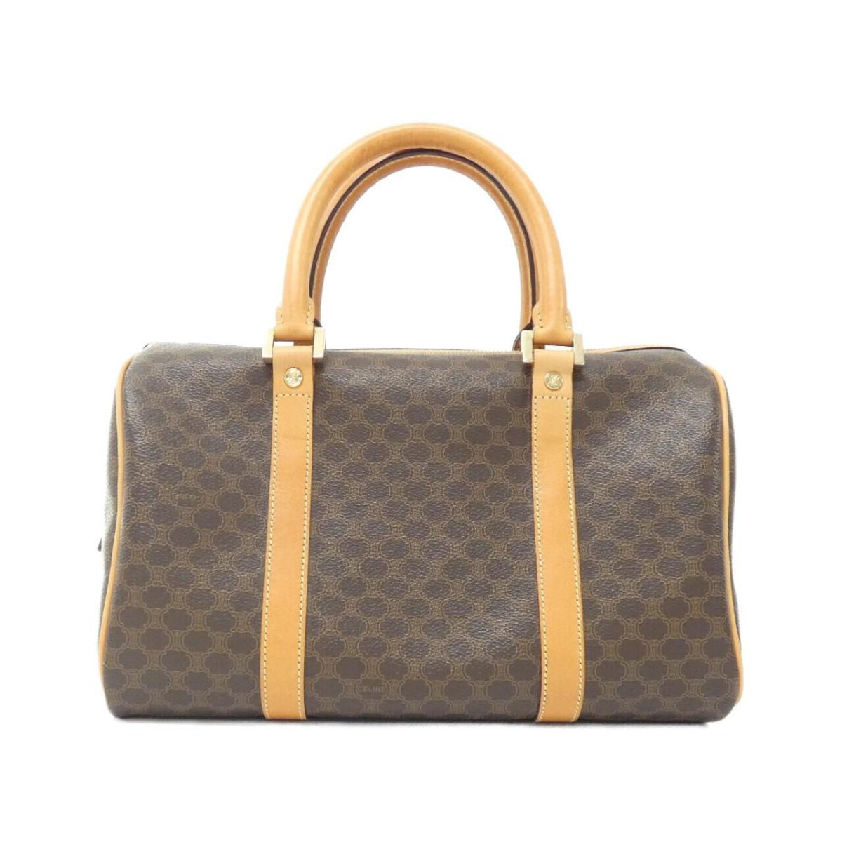 CELINE セリーヌ Cマカダム柄 セルキー ビンテージ ボストンバッグ ヴィンテージ】 セリーヌ ボストン型 / マカダム 総柄