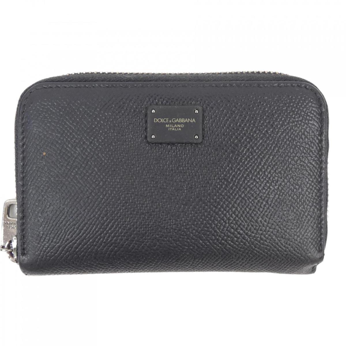 【美品】ドルチェアンドガッバーナ　ドルガバ　D&G　コインケース　シルバー　黒 DOLCE＆GABBANA ドルチェ&ガッバーナ ドルガバ カードケース