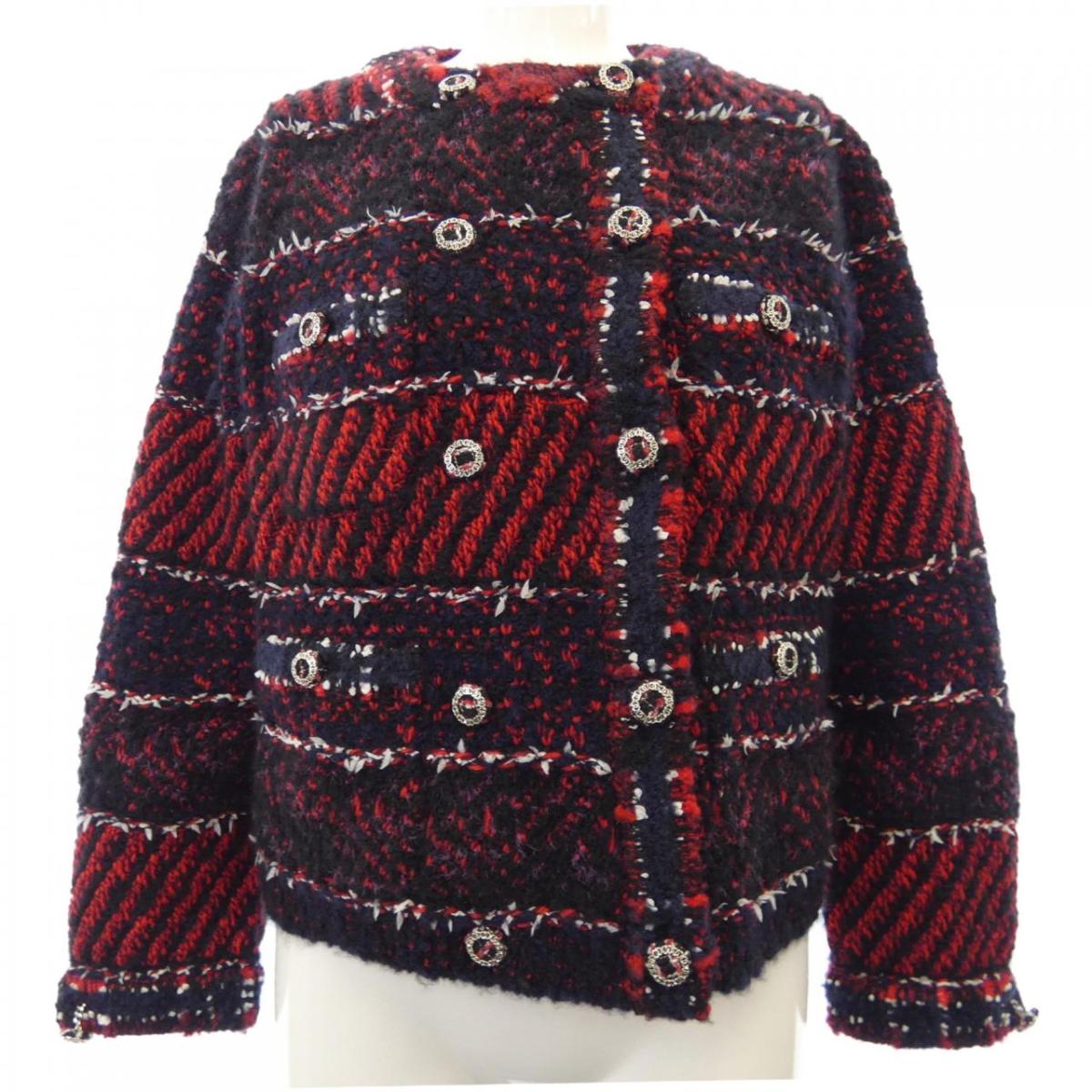シャネル CHANEL 否色合い上衣【中古】 コート・ジャケット-レディースファッション